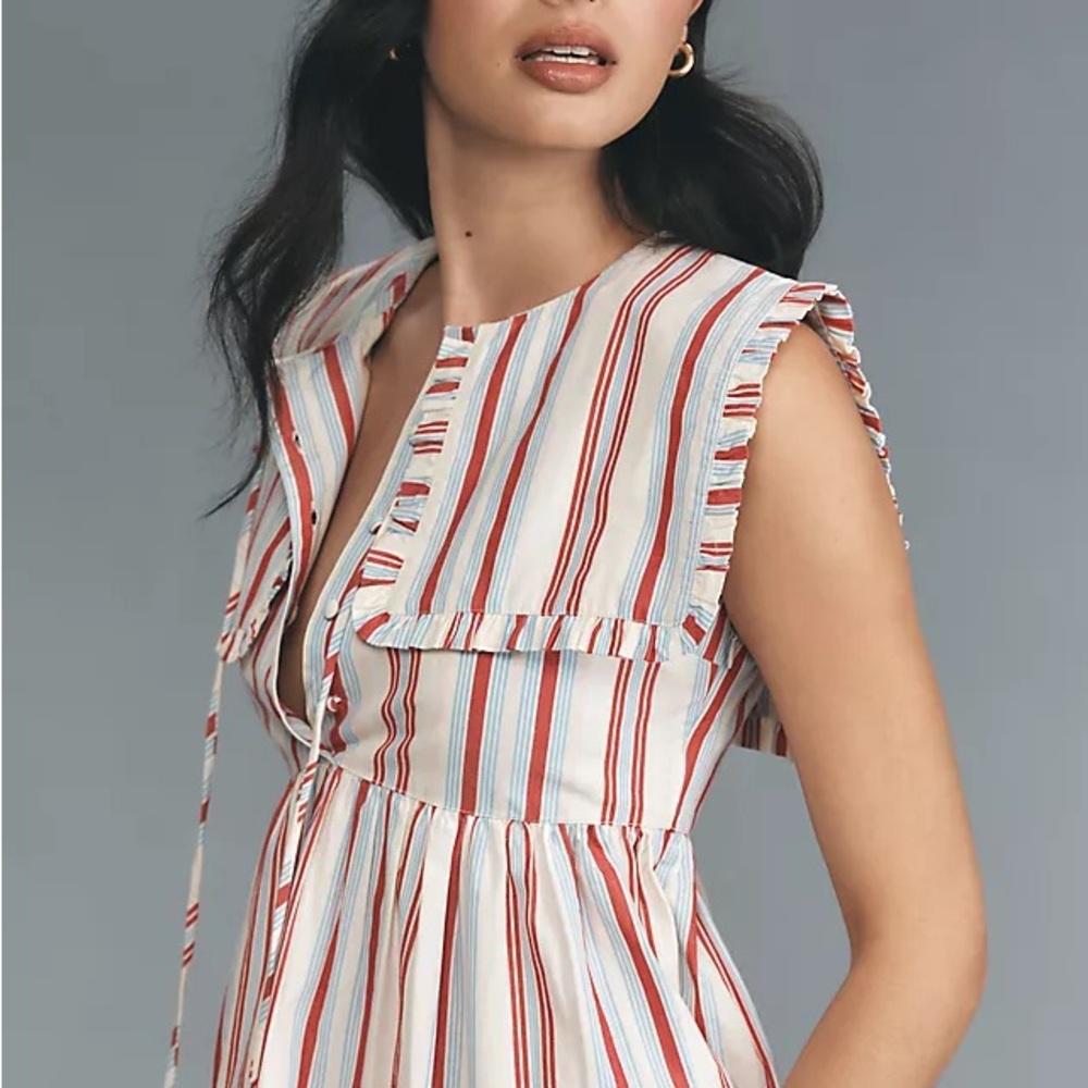 Damson Madder Josephine Collared Midi Maxi Dress